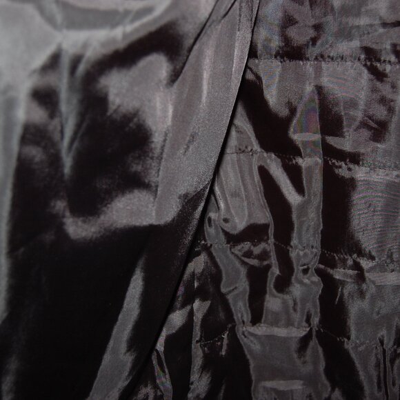 VINCE 🔥 Men's M Black Leather Hooded Puffer Down Jacket Hoodie Light Jacket - Picture 12 of 12